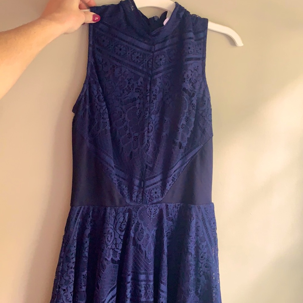 Navy lace dress